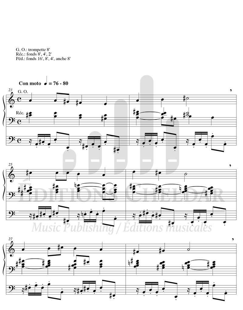 Bédard: Variations on "Nous chanterons pour toi, Seigneur" ("The Old Hundreth")