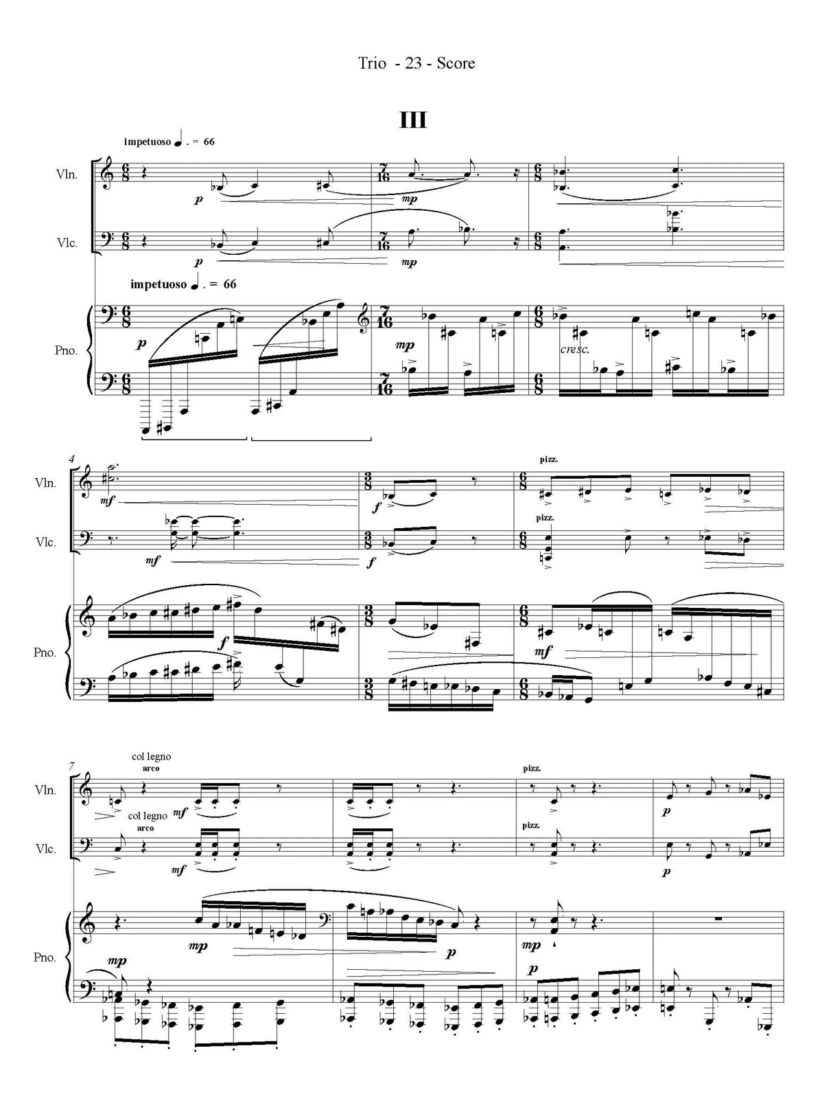 Shawn: Piano Trio