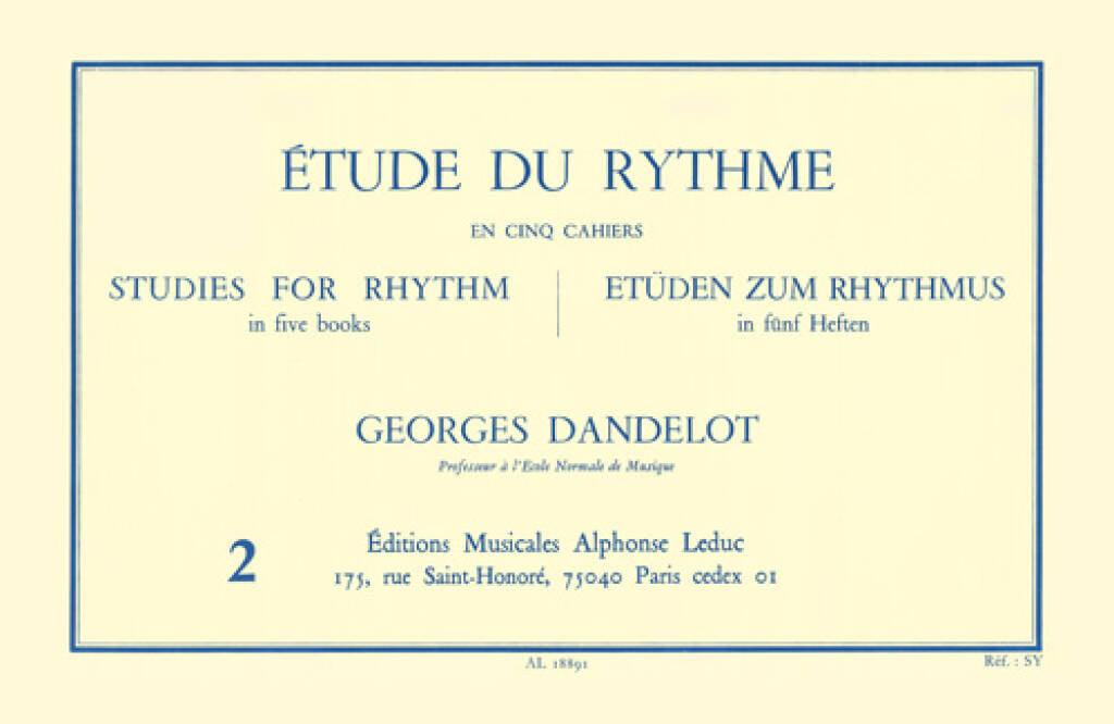 Dandelot: Étude du Rythme - Volume 2
