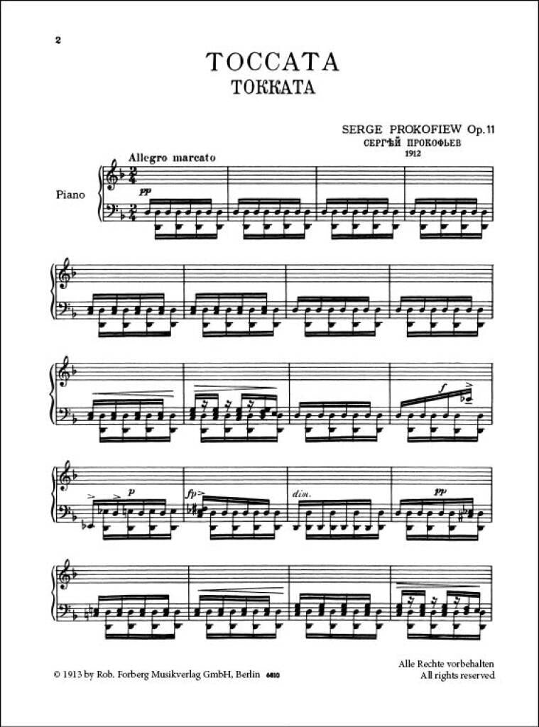 Prokofiev: Toccata, Op. 11