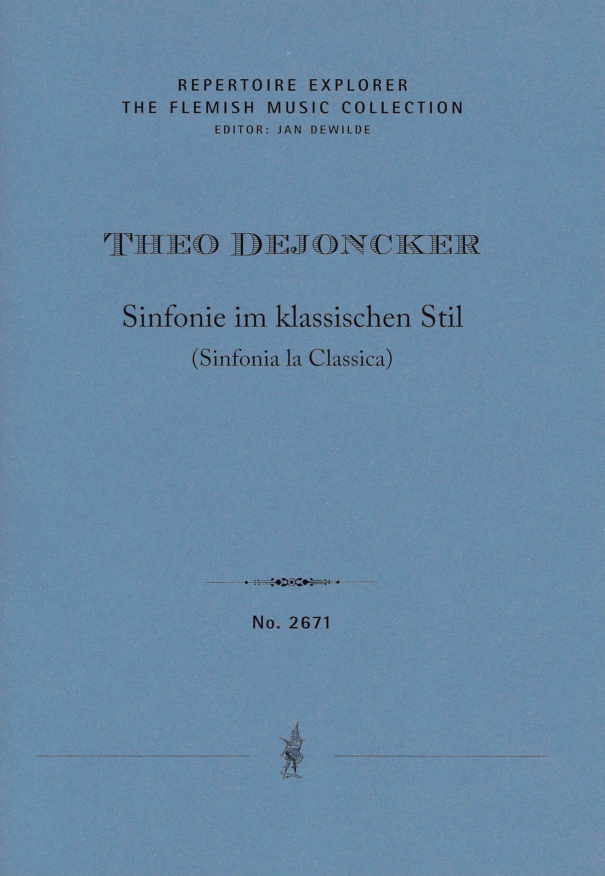 De Joncker: Symfonie in klassieke stijl