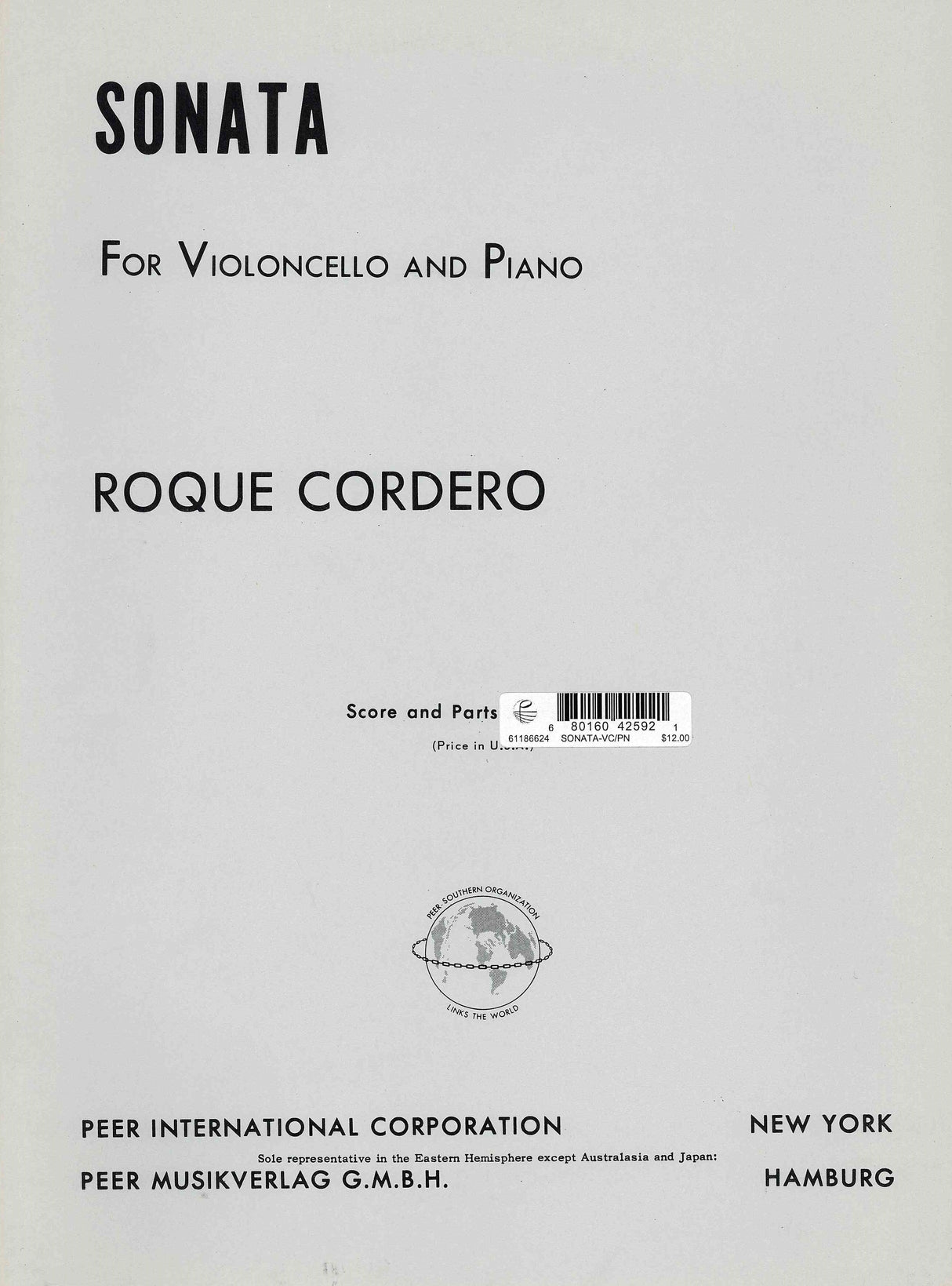 Cordero: Cello Sonata