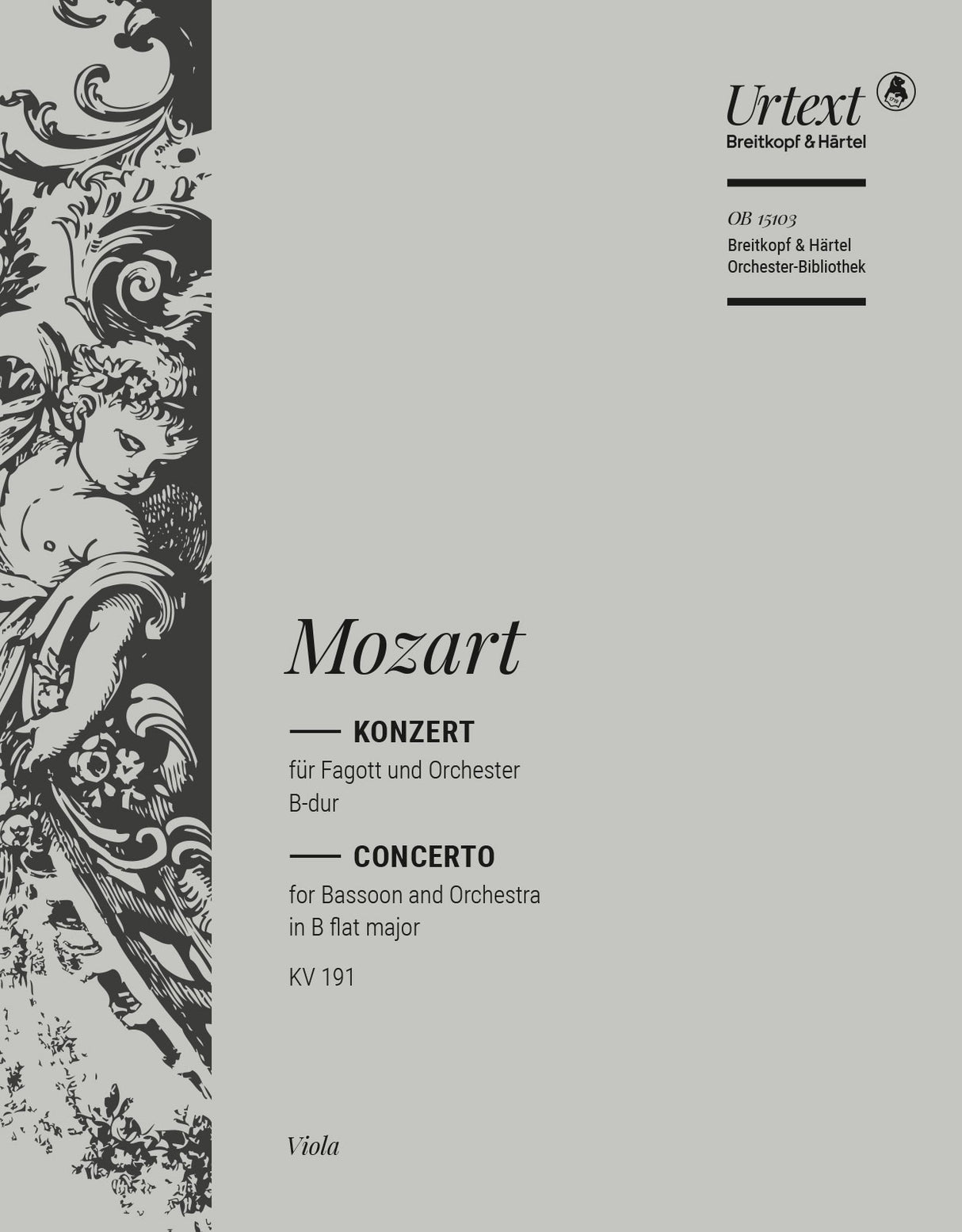 Mozart: Bassoon Concerto in B-flat Major, K. 191 (186e)