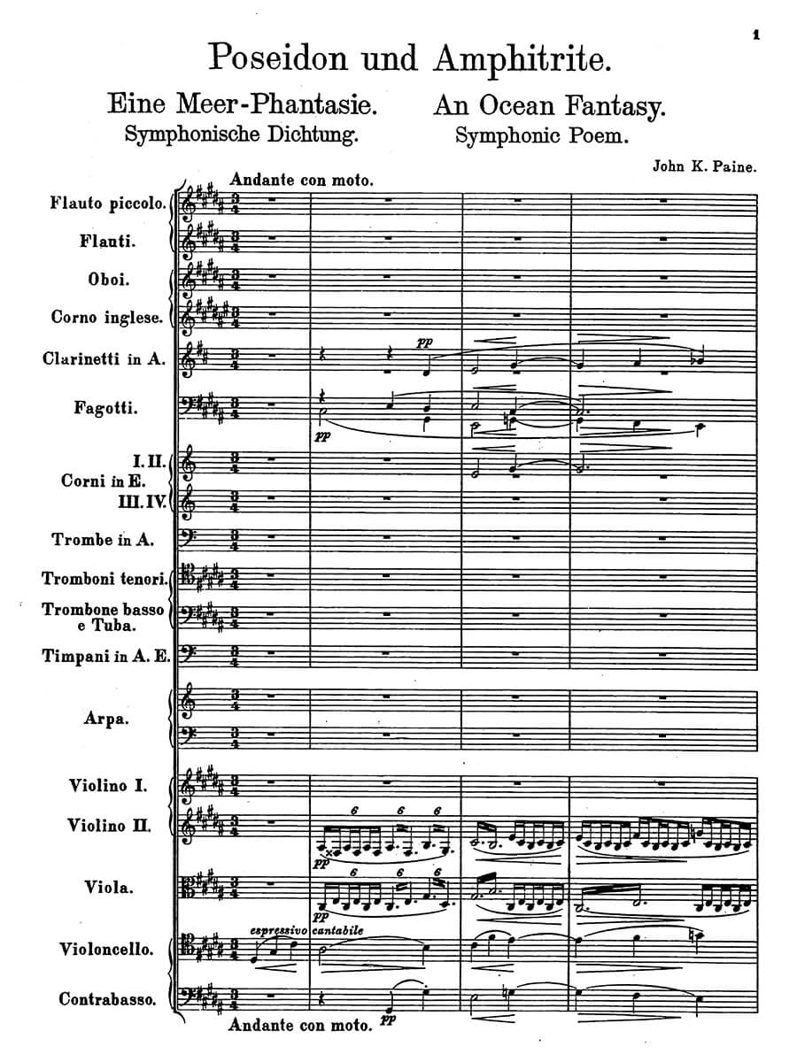 Paine: Poseidon and Amphitrite, Op. 44