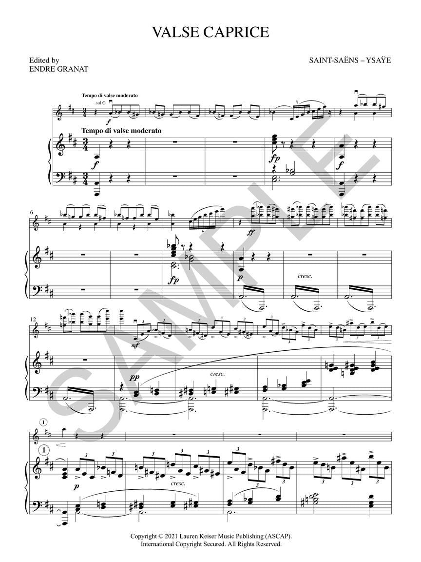 Saint-Saëns/Ysaÿe: Valse Caprice