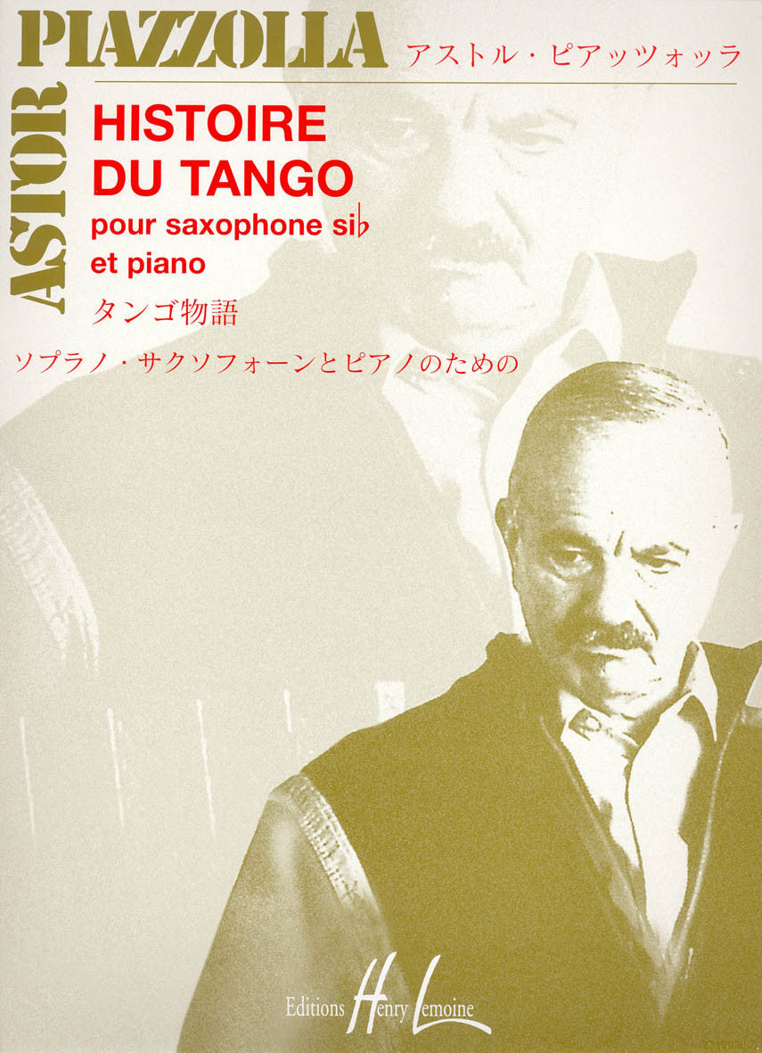 Piazzolla: Histoire du tango (for soprano sax and piano)