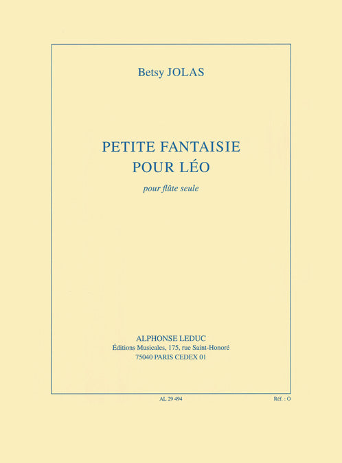 Jolas: Petite Fantaisie pour Léo