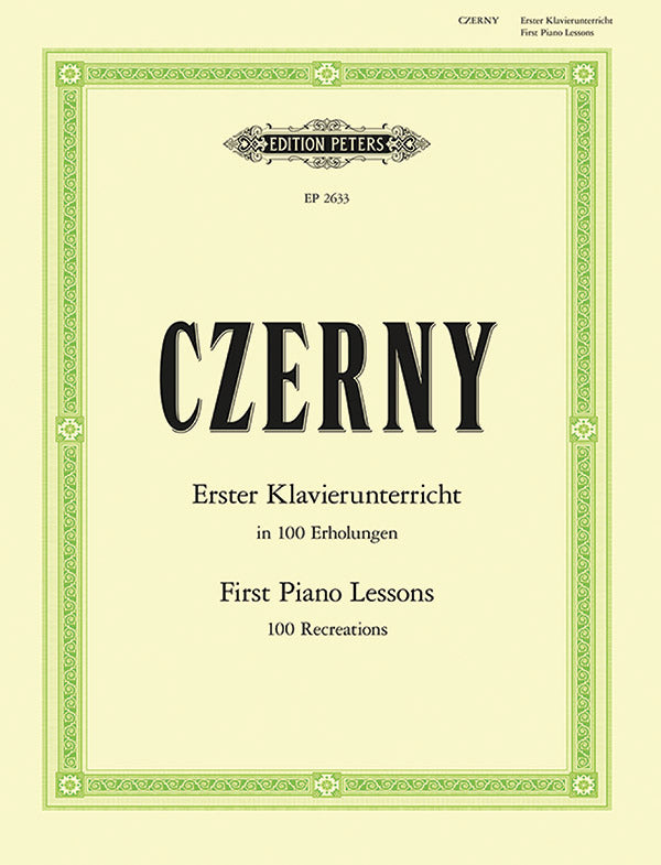 Czerny: First Piano Lessons in 100 Recreations