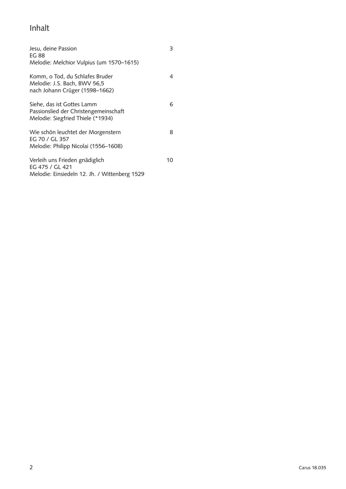 Rondthaler: 5 Chorale Arrangements for Organ