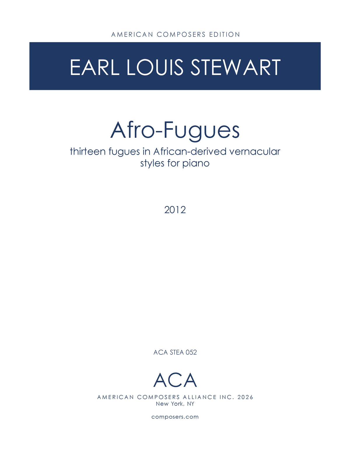 Stewart: Afro-Fugues