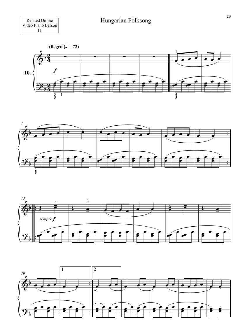 Bartók: First Term at the Piano