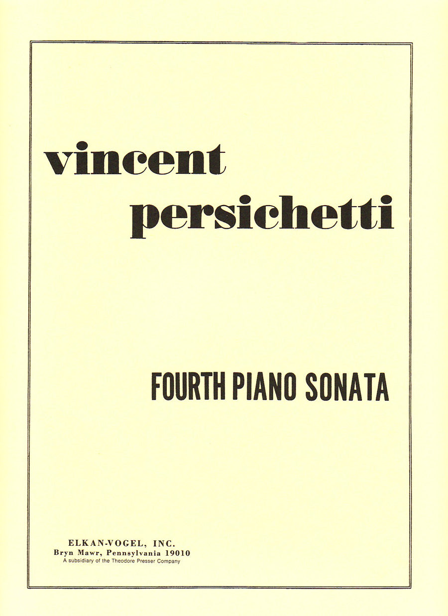 Persichetti: Piano Sonata No. 4, Op. 36