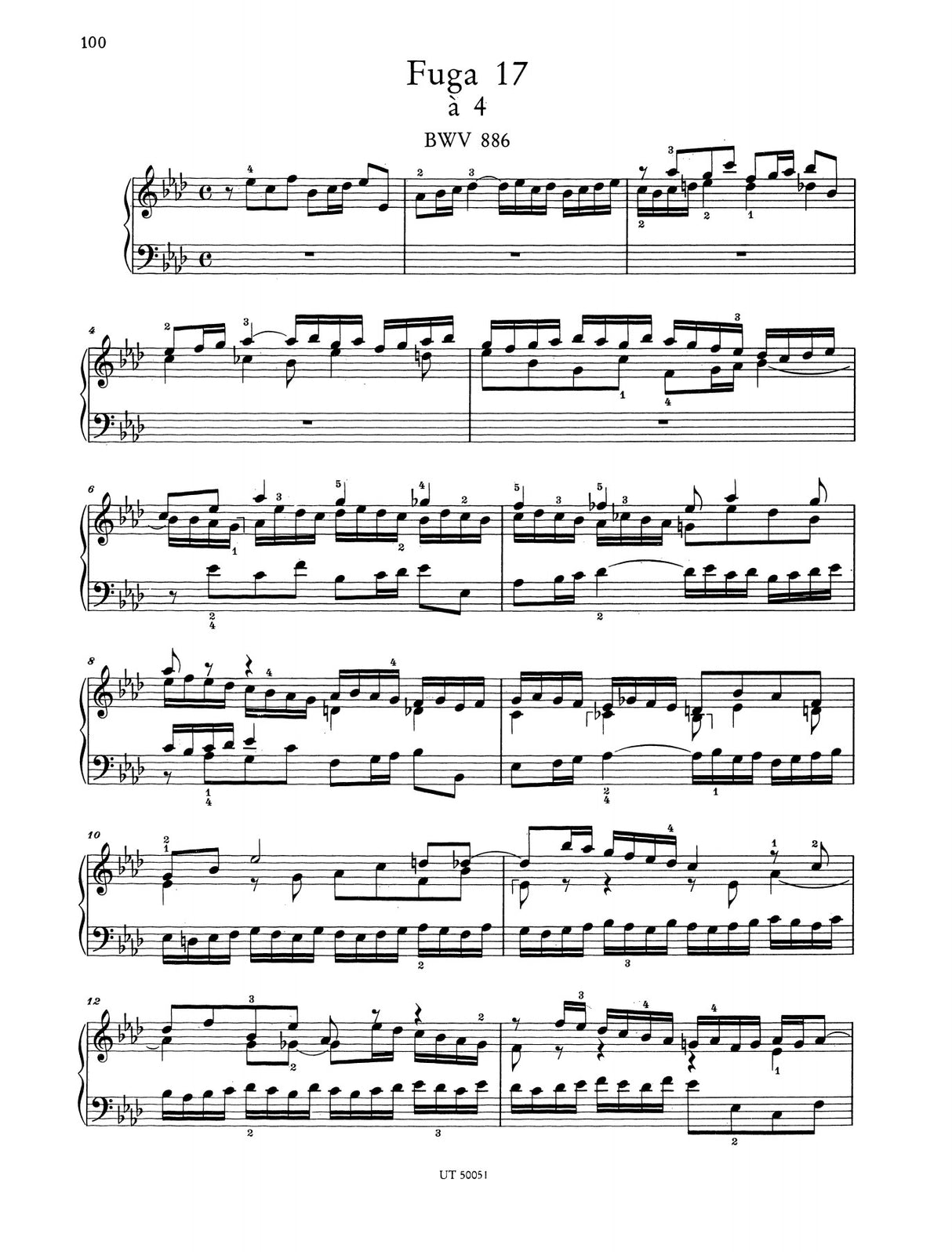 Bach: The Well-Tempered Clavier - Book 2, BWV 870-893