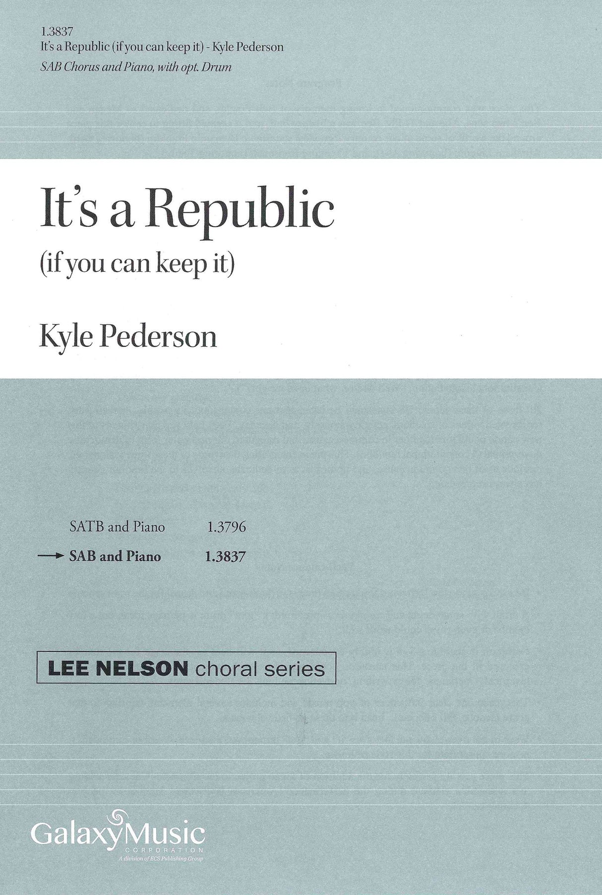 Pederson: It's a Republic (if you can keep it)