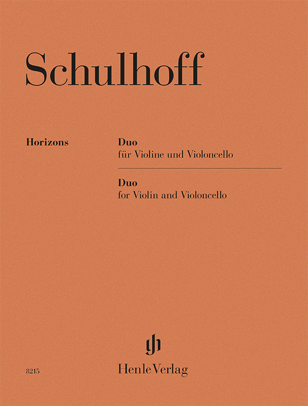 Schulhoff: Duo for Violin & Cello