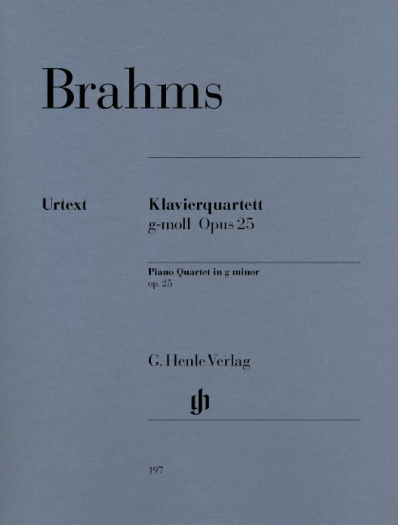 Brahms: Piano Quartet No. 1 in G Minor, Op. 25
