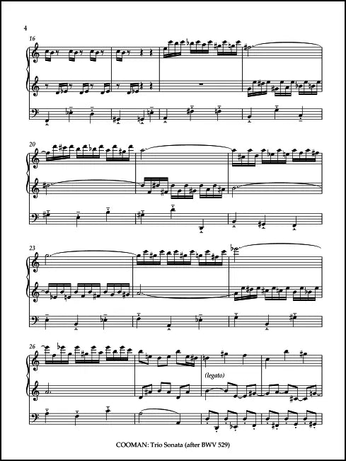 Cooman: Trio Sonata (after BWV 529)