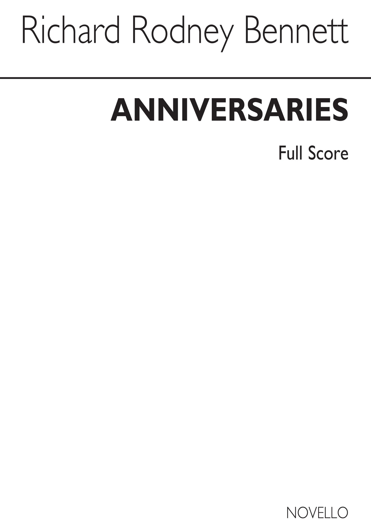 Bennett: Anniversaries