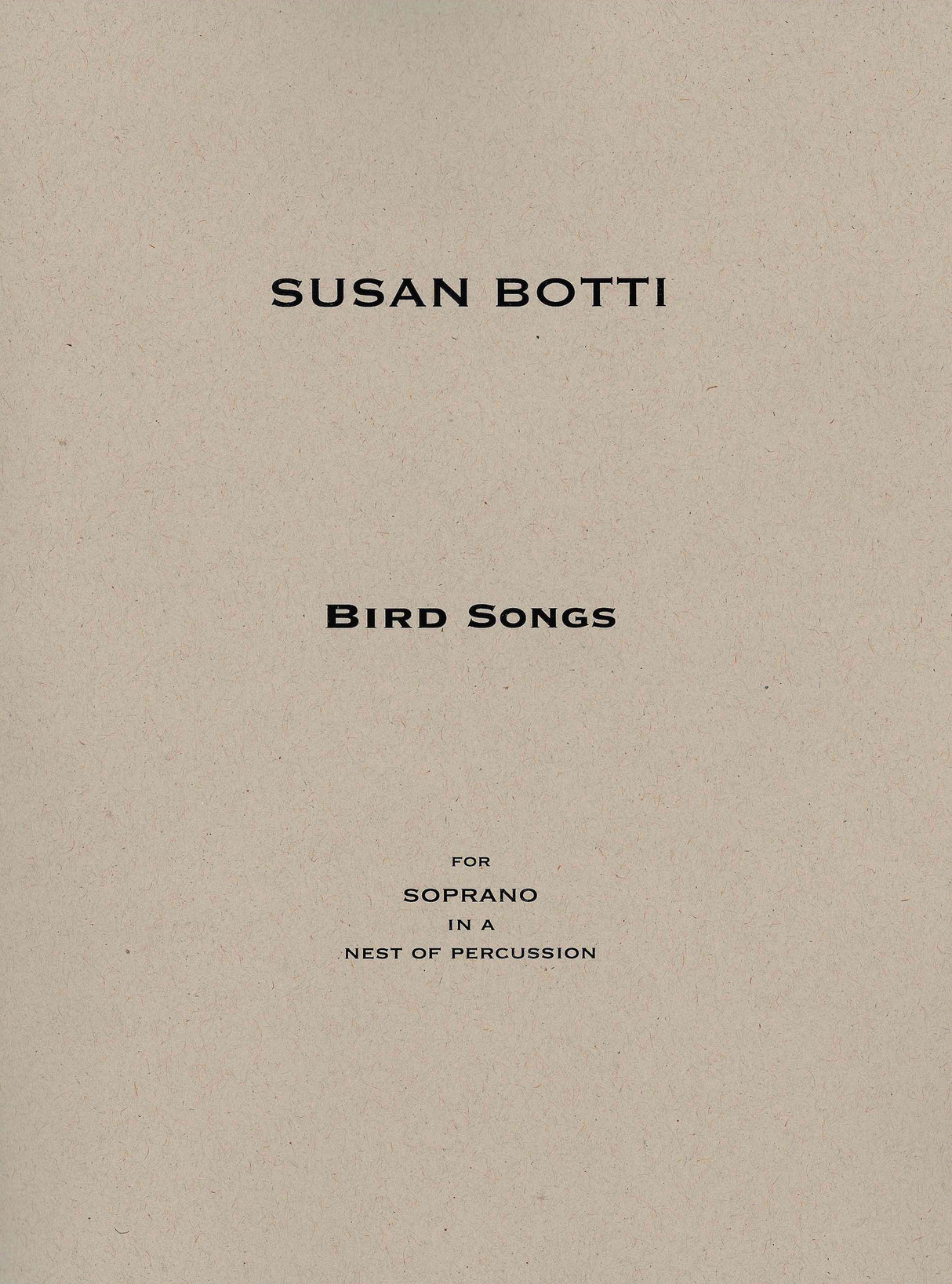 Botti: Bird Songs