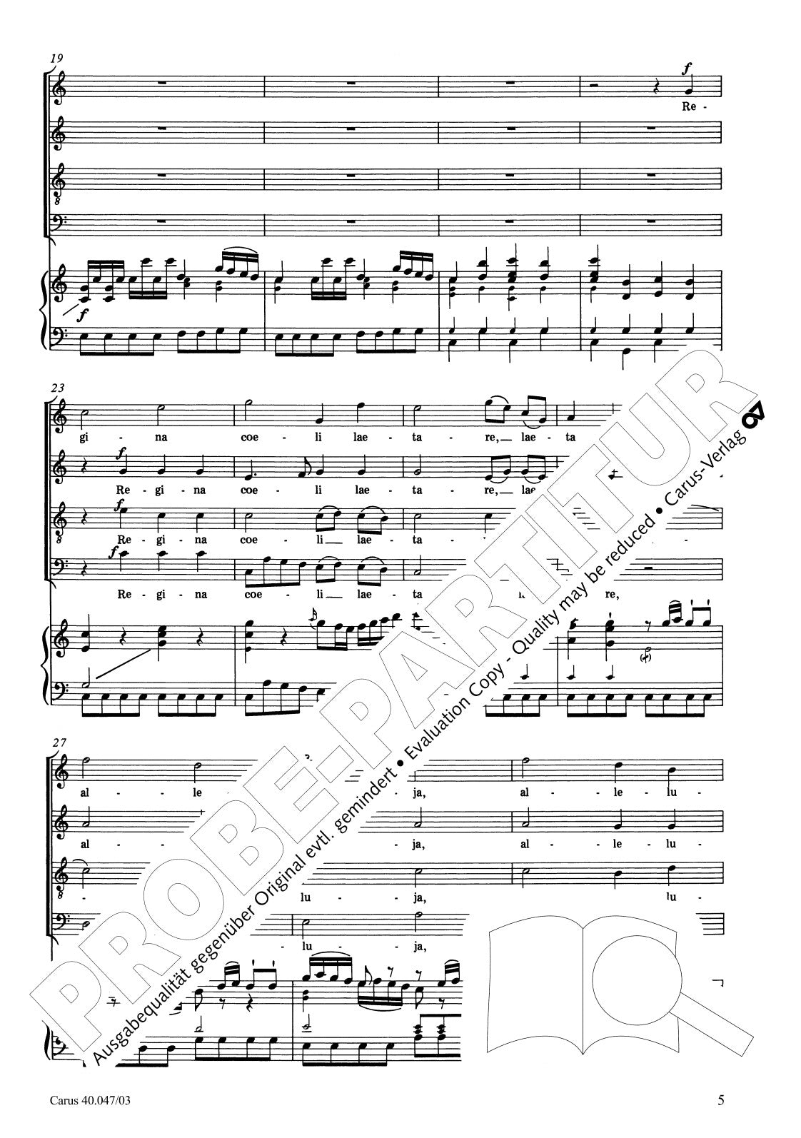 Mozart: Regina coeli, K. 108 (74d)