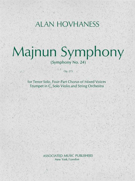 Hovhaness: Majnun Symphony (Symphony No. 24), Op. 273
