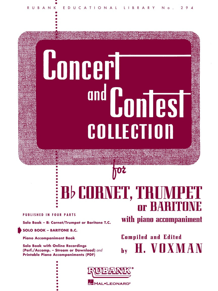 Concert and Contest Collection - Baritone Treble Clef