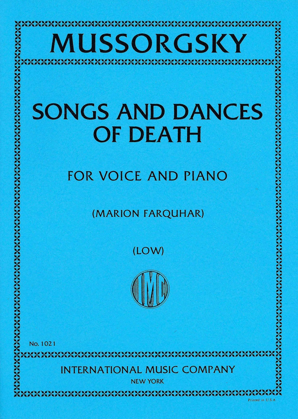 Mussorgsky: Songs and Dances of Death