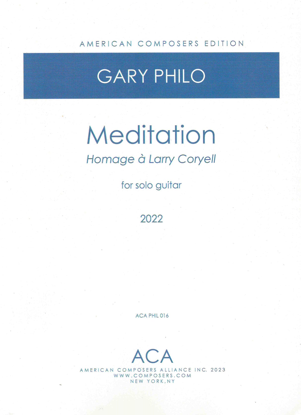 Philo: Meditation