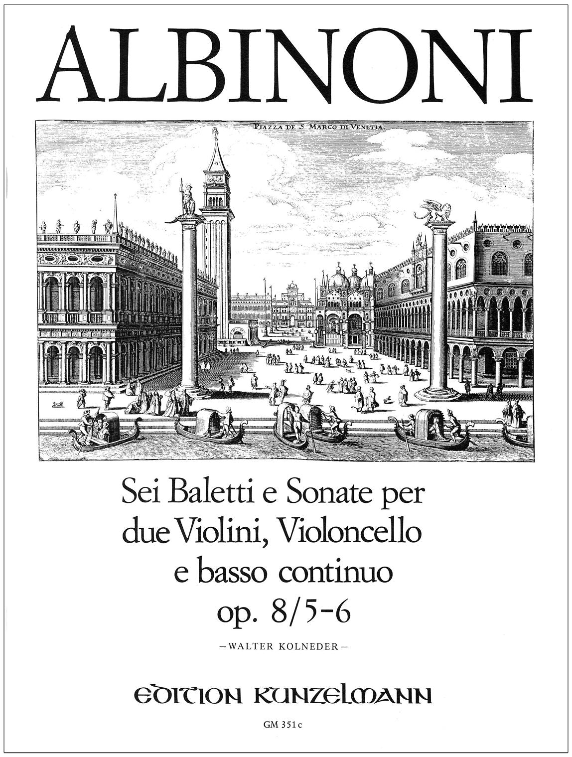 Albinoni: 2 Balletti & Sonatas, Op. 8, Nos. 5-6