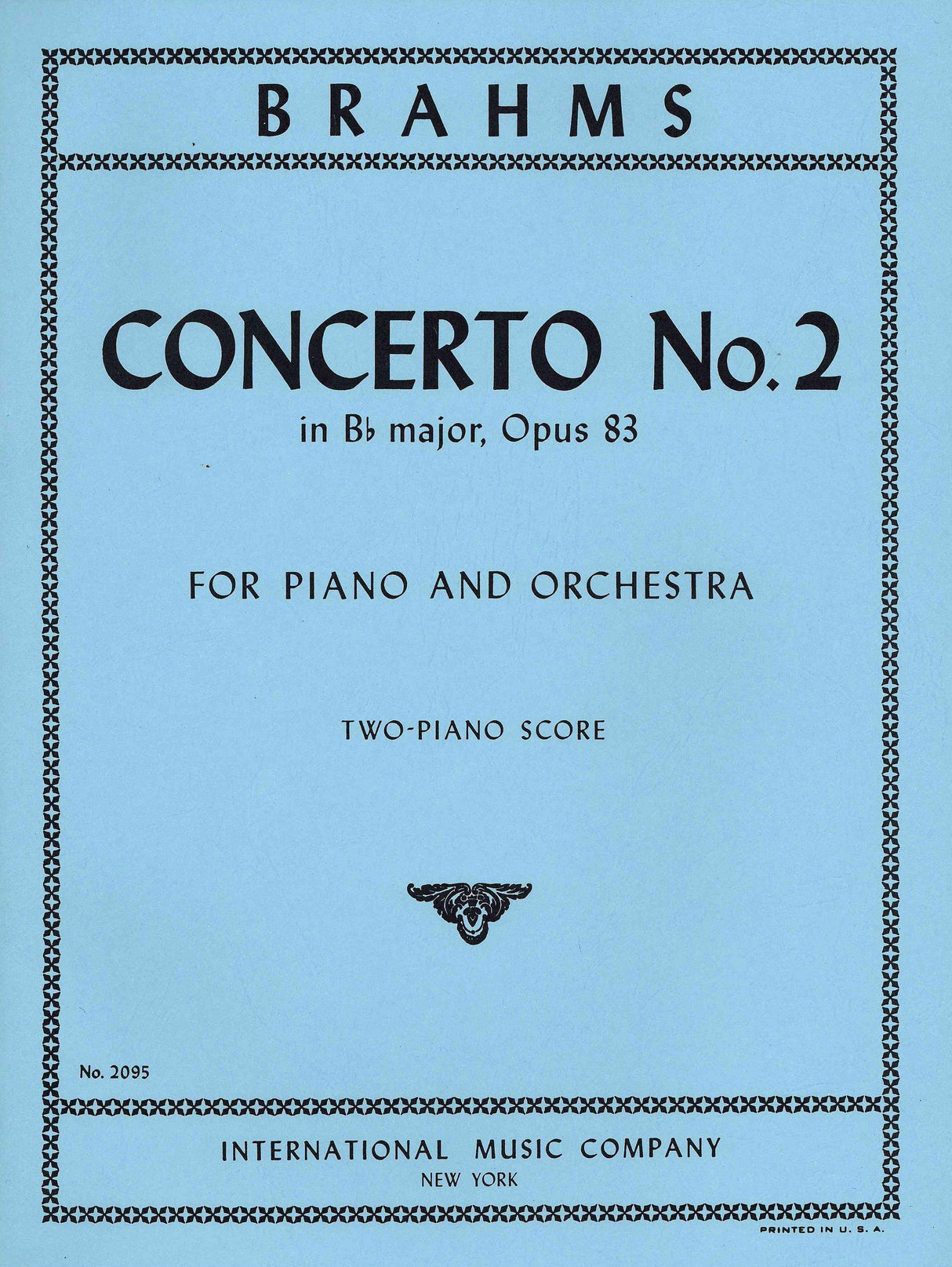 Brahms: Piano Concerto No. 2 in B-flat Major, Op. 83