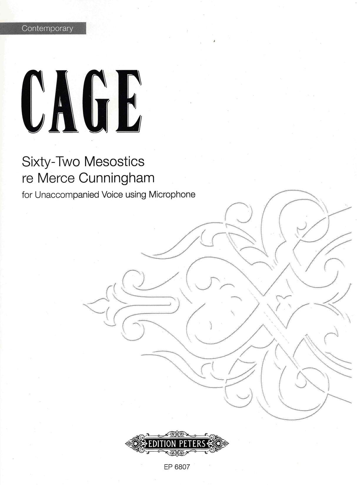 Cage: 62 Mesostics re: Merce Cunningham