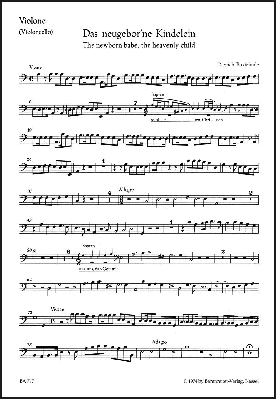 Buxtehude: Das newgebohrne Kindelein, BuxWV 13