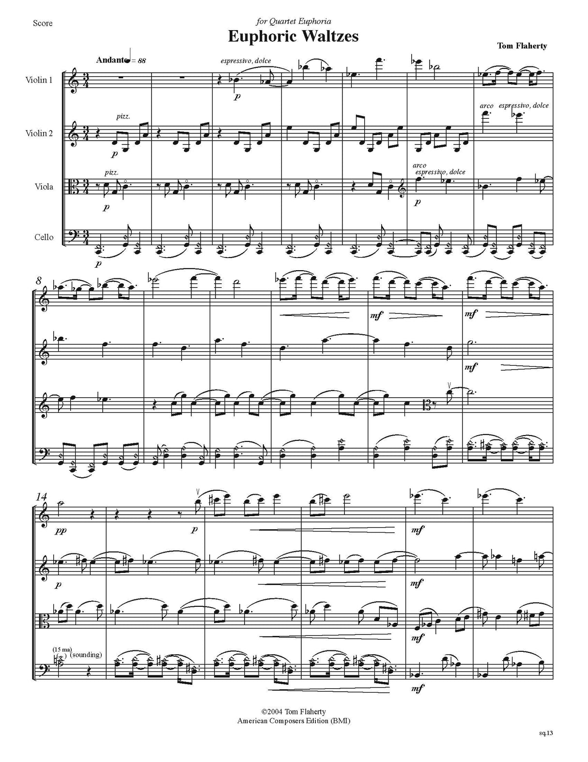 Flaherty: Euphoric Waltzes