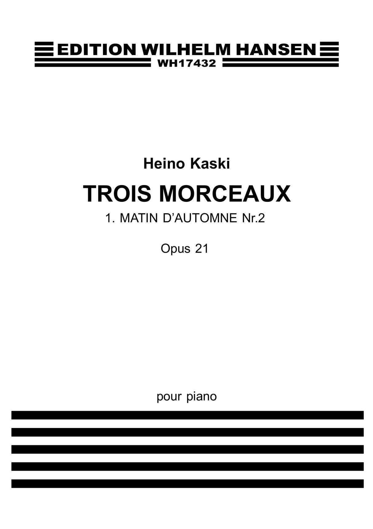 Kaski: Herbstmorgen, Op. 21, No. 2