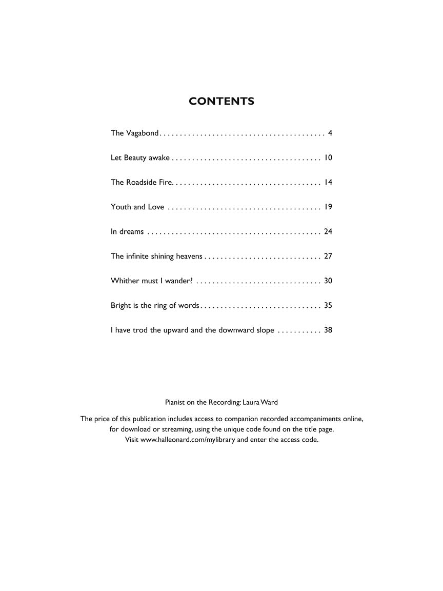 Vaughan Williams: Songs of Travel