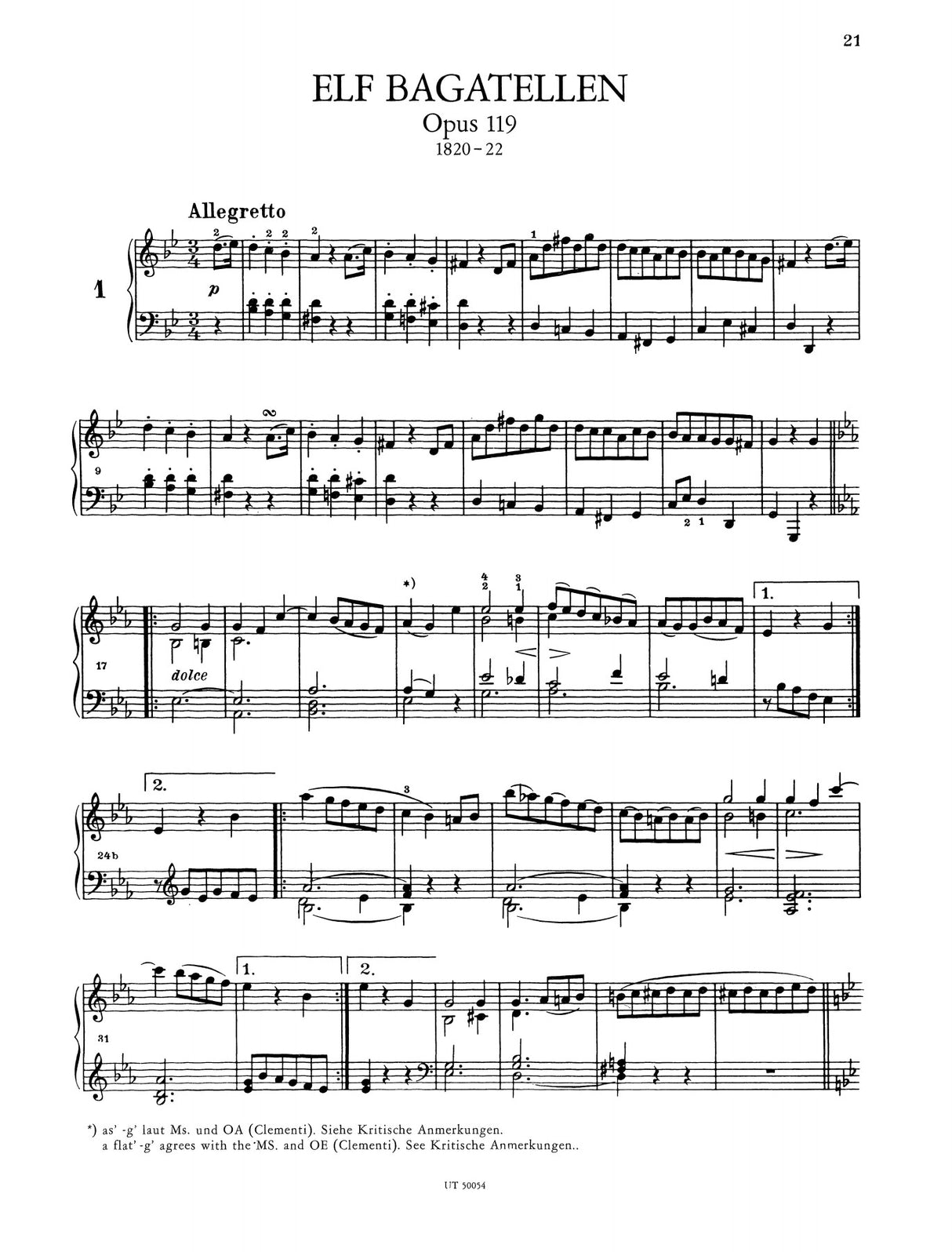 Beethoven: Bagatelles, Opp. 33, 119, 126