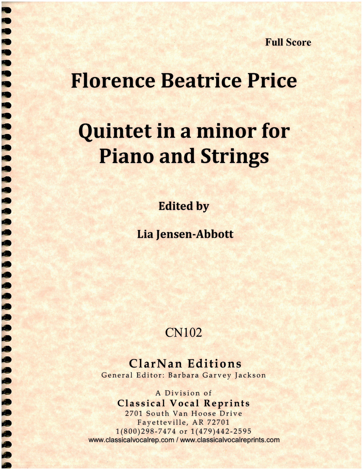 Price: Piano Quintet in A Minor