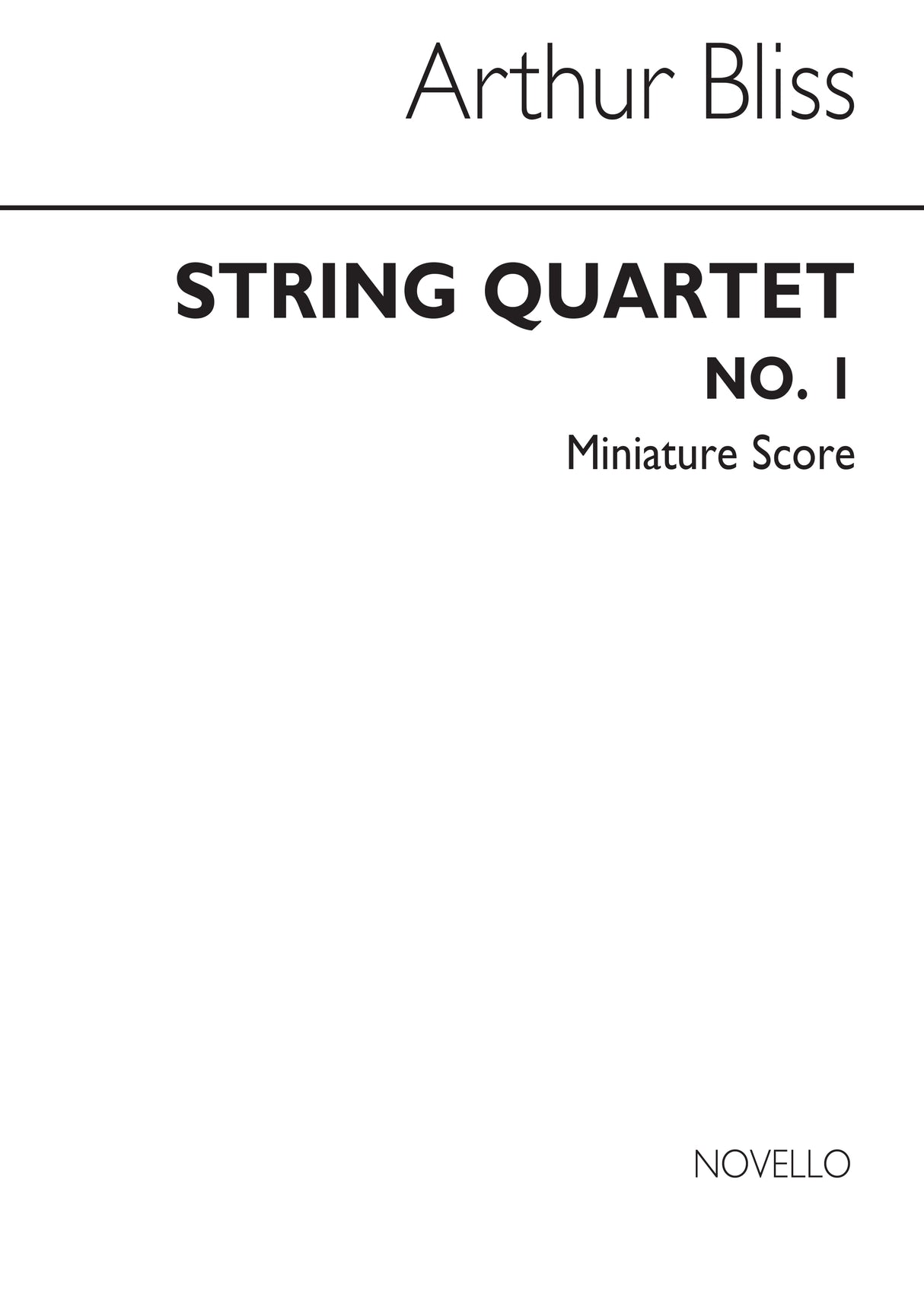 Bliss: String Quartet No. 1