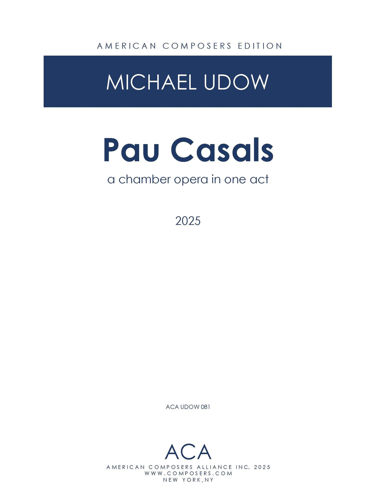 Udow: Pau Casals