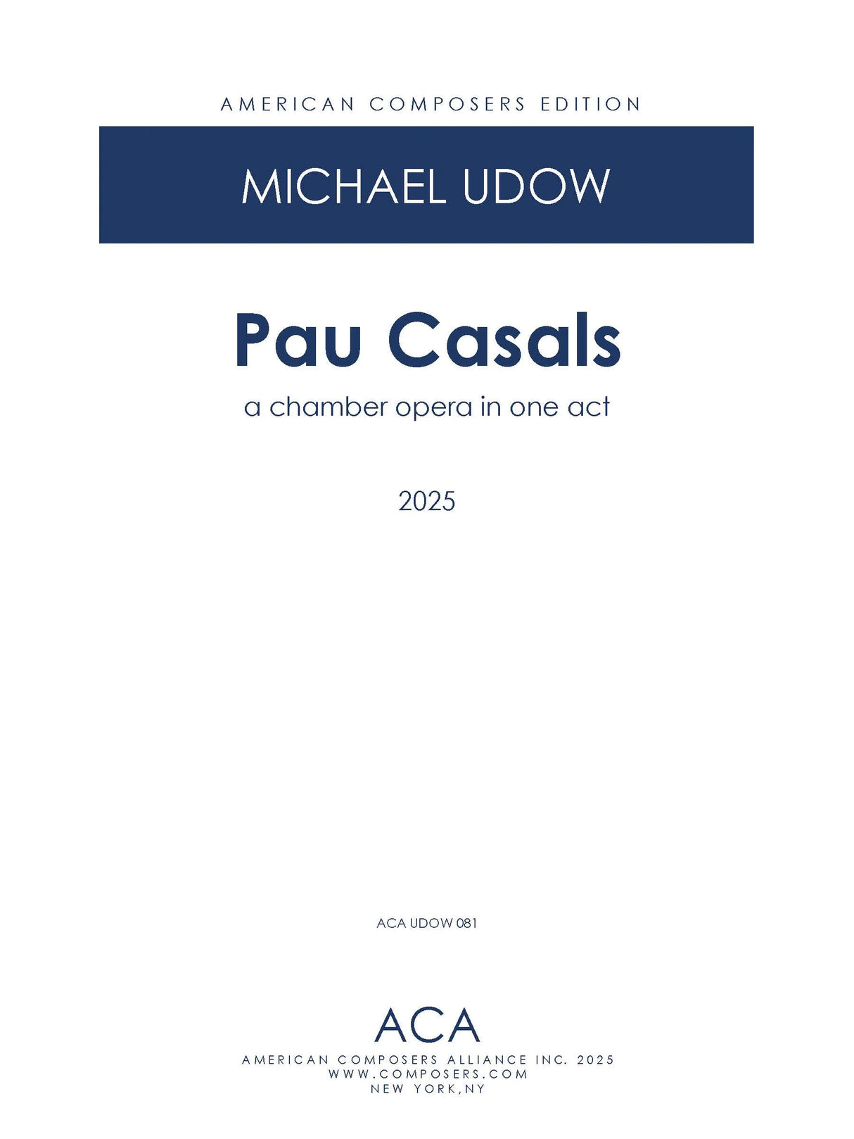 Udow: Pau Casals