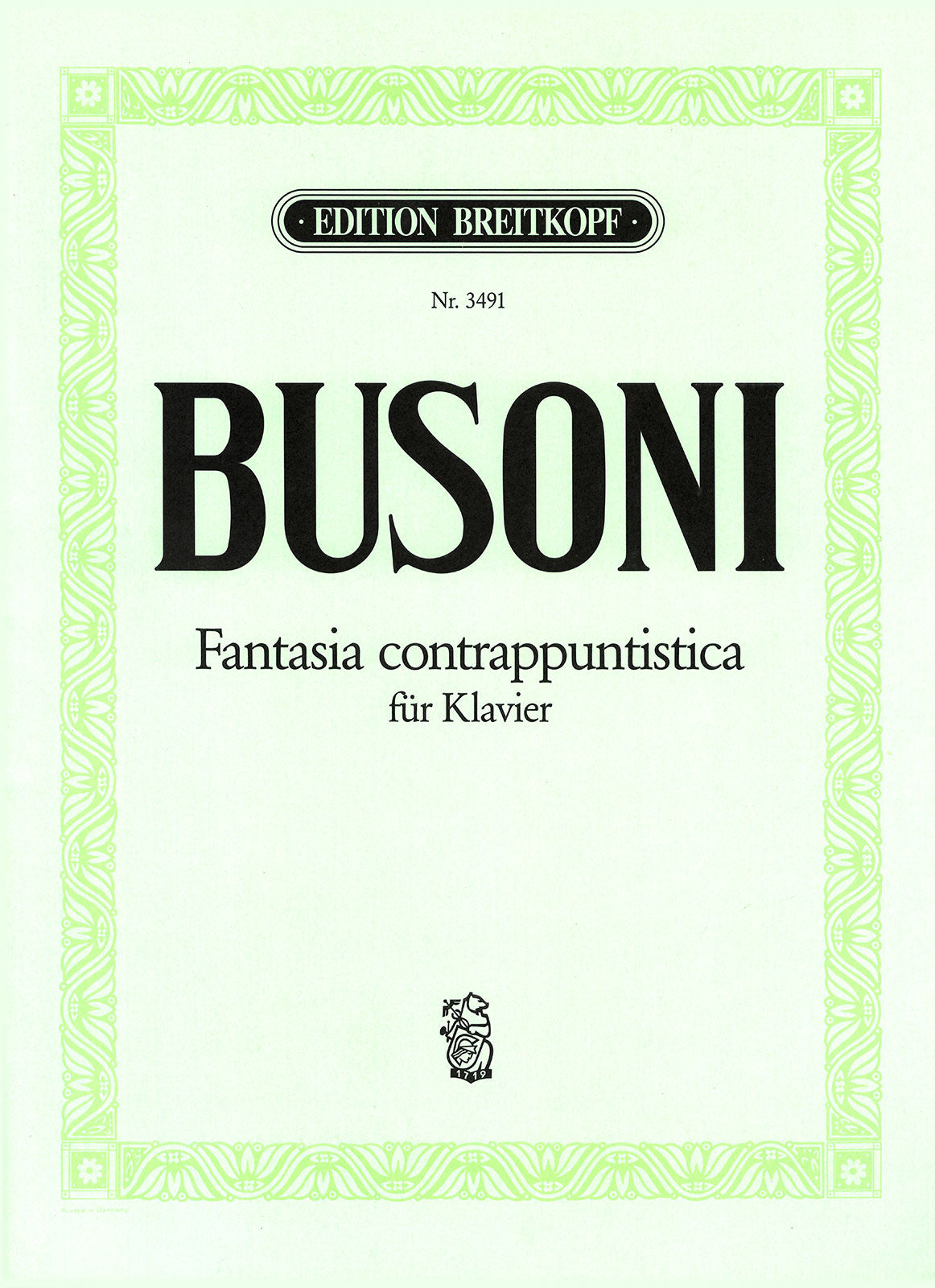 Busoni: Fantasia contrappuntistica, BV 256 (Solo Piano)