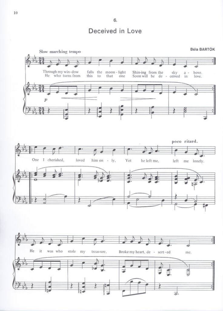 Hungarian Folksongs by Bartók & Kodály