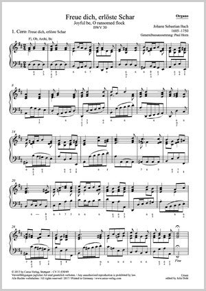 Bach: Freue dich, erlöste Schar, BWV 30