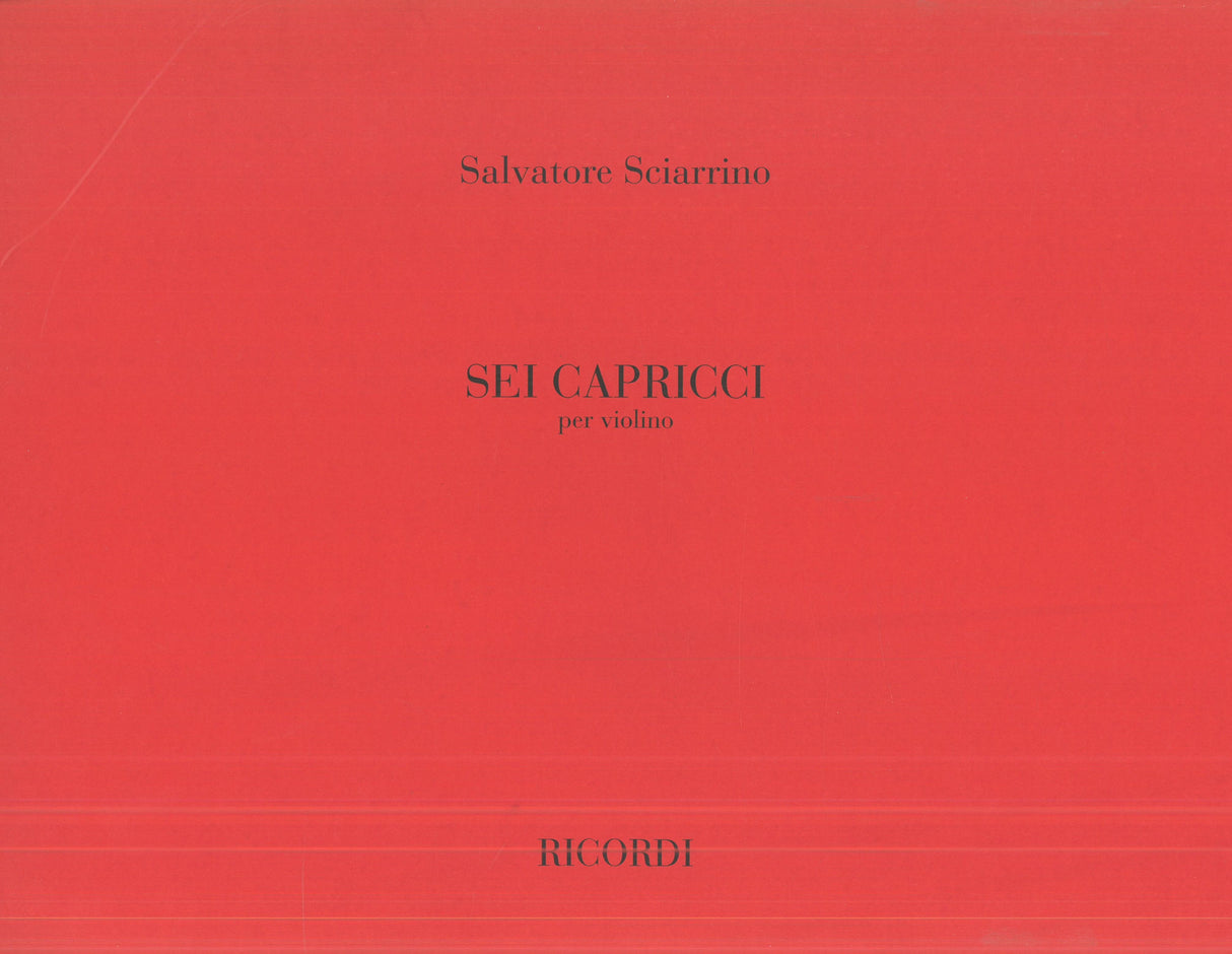 Sciarinno: 6 Capricci