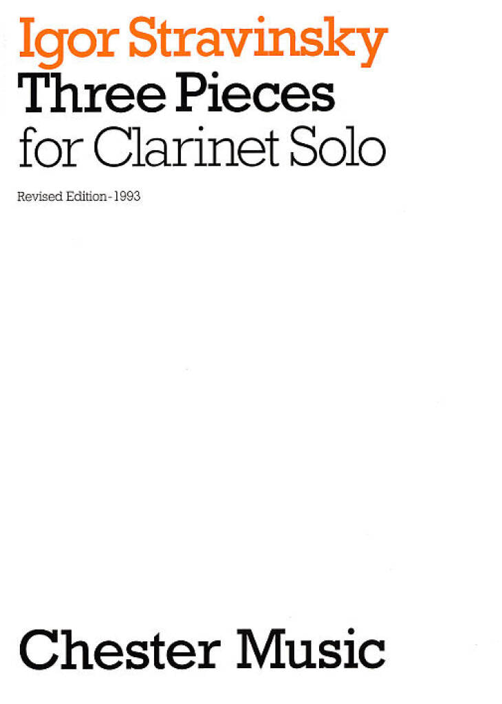 Stravinsky: 3 Pieces for Solo Clarinet