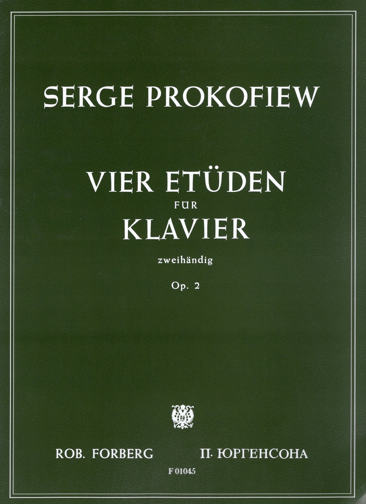 Prokofiev: Four Etudes, Op. 2