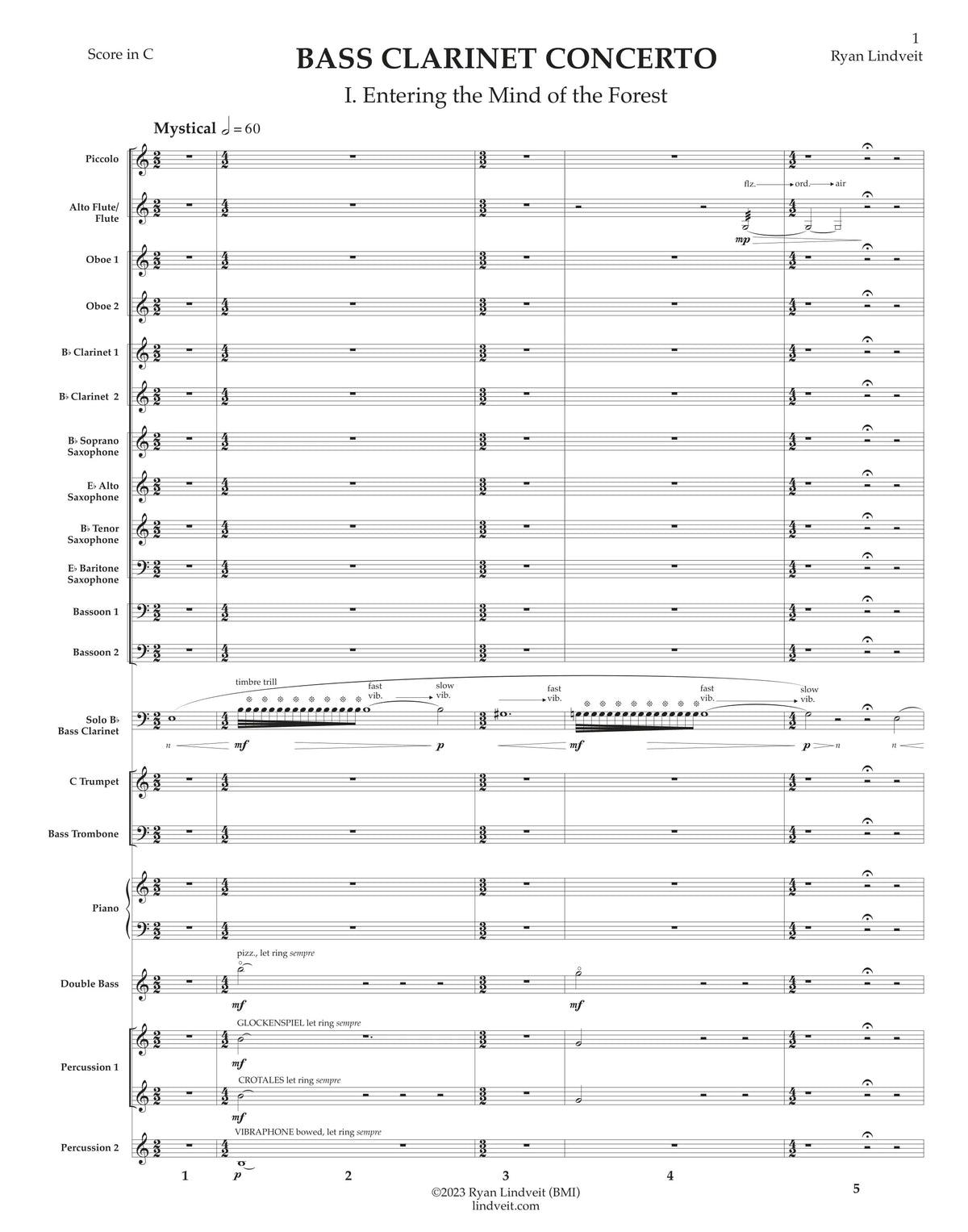 Lindveit: Bass Clarinet Concerto