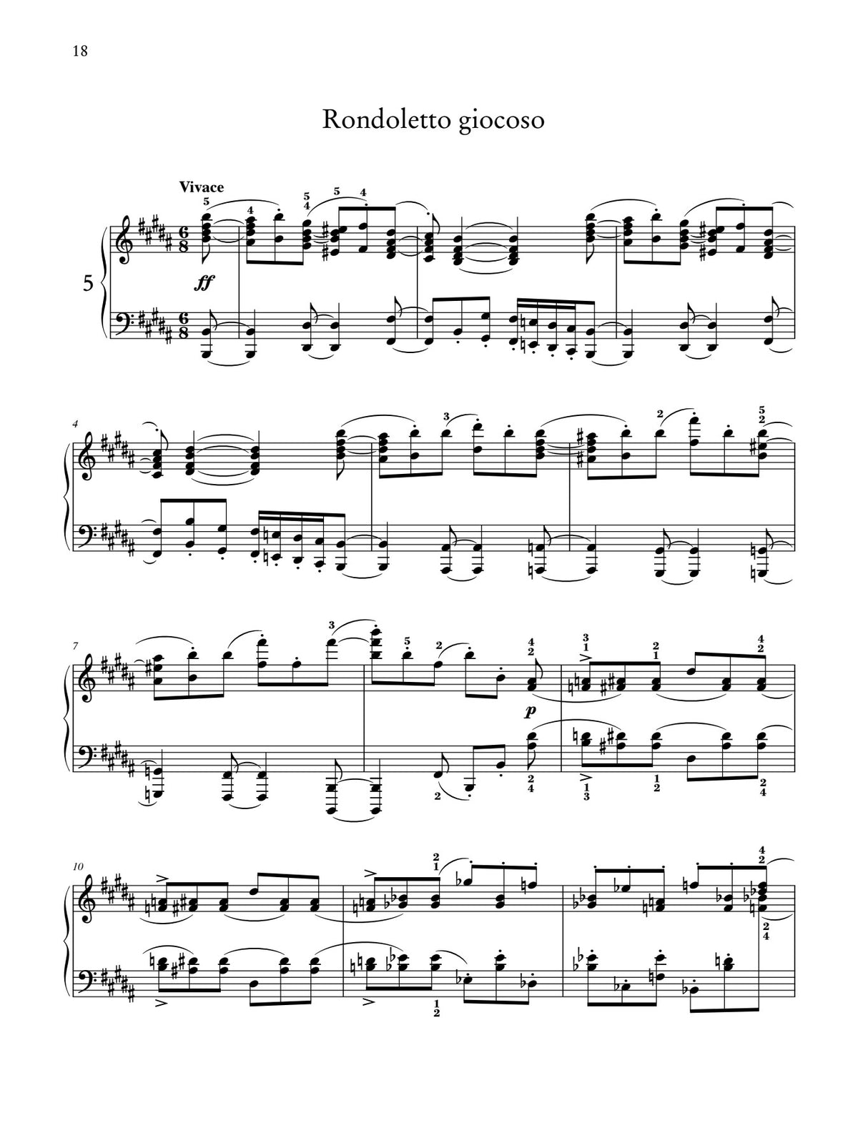 Sinding: 6 Piano Pieces, Op. 32