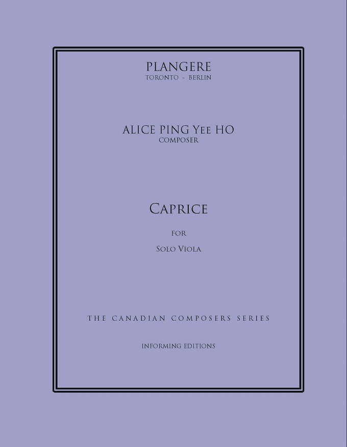 Ho: Caprice (Version for Viola)