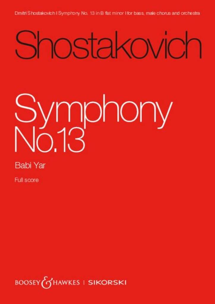 Shostakovich: Symphony No. 13, Op. 113